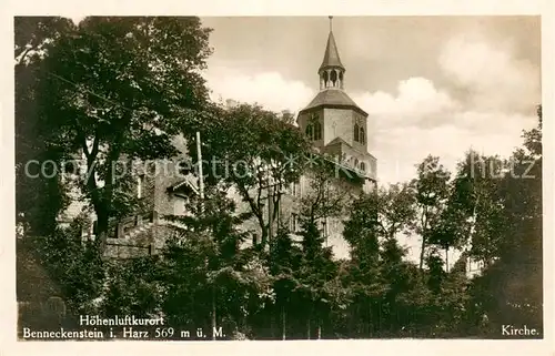 AK / Ansichtskarte Benneckenstein_Harz Kirche Benneckenstein_Harz
