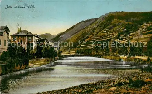 AK / Ansichtskarte Bad_Kreuznach Uferpartie an der Nahe Bad_Kreuznach