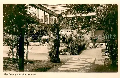 AK / Ansichtskarte Bad_Kreuznach Oranienpark Cafe Restaurant Bad_Kreuznach