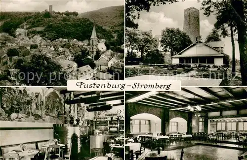 AK / Ansichtskarte Stromberg_Hunsrueck Burg Restaurant Fustenburg Burgruine Stromberg Hunsrueck
