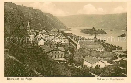 AK / Ansichtskarte Bacharach_Rhein Panorama Blick von der Neuratherstrasse Bacharach Rhein