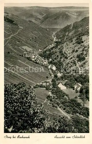 AK / Ansichtskarte Steeg_Bacharach Aussicht vom Schoenblick Steeg Bacharach