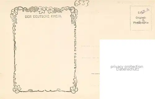 AK / Ansichtskarte Braubach_Rhein Alte Gasse mit Marksburg Serie Der deutsche Rhein Braubach Rhein