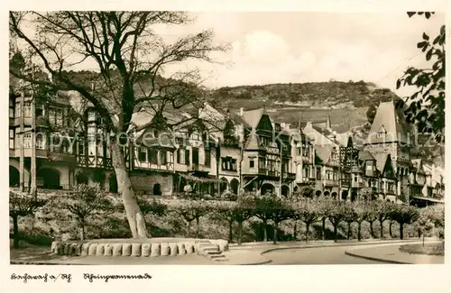 AK / Ansichtskarte Bacharach_Rhein Rheinpromenade Bacharach Rhein