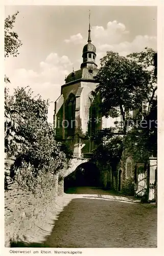 AK / Ansichtskarte Oberwesel_Rhein Wernerkapelle Oberwesel Rhein