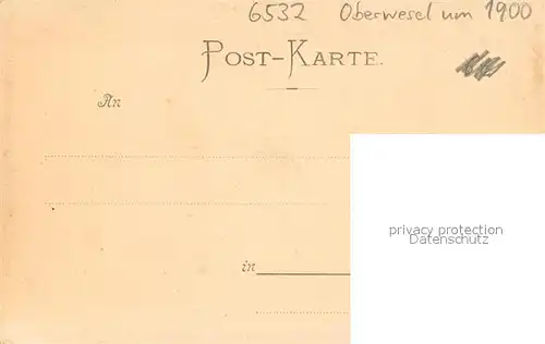 AK / Ansichtskarte Oberwesel_Rhein Panorama Blick auf den Rhein Oberwesel Rhein