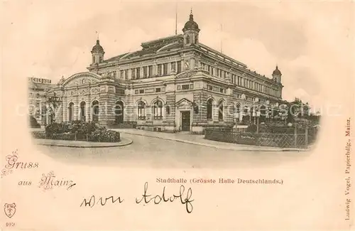 AK / Ansichtskarte Mainz_Rhein Stadthalle Mainz Rhein