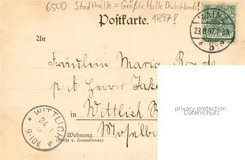 AK / Ansichtskarte Mainz_Rhein Stadthalle Mainz Rhein