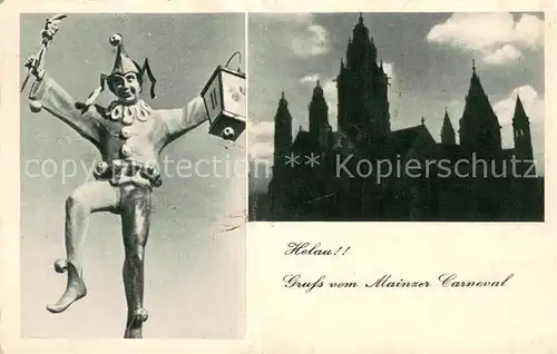 AK / Ansichtskarte Mainz_Rhein Karnevals Narr und Dom Mainz Rhein