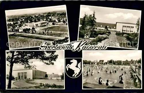 AK / Ansichtskarte Kaiserau_Kamen Sportschule Kaiserau Schwimmbad Panorama Kaiserau Kamen