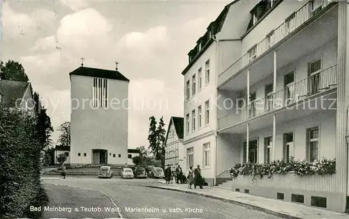 AK / Ansichtskarte Bad_Meinberg Marienheim mit kath Kirche Bad_Meinberg