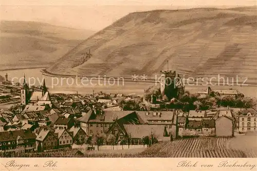 AK / Ansichtskarte Bingen_Rhein Blick vom Rochusberg Bingen Rhein