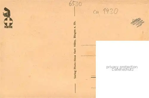 AK / Ansichtskarte Bingen_Rhein Blick vom Rochusberg Bingen Rhein