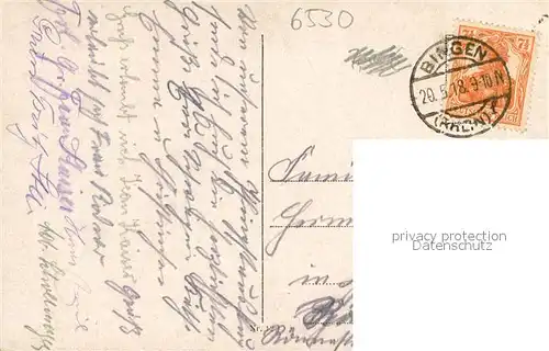 AK / Ansichtskarte Bingen_Rhein Schloss Klopp Bingen Rhein