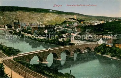 AK / Ansichtskarte Bingen_Rhein Drususbruecke Nationaldenkmal Bingen Rhein