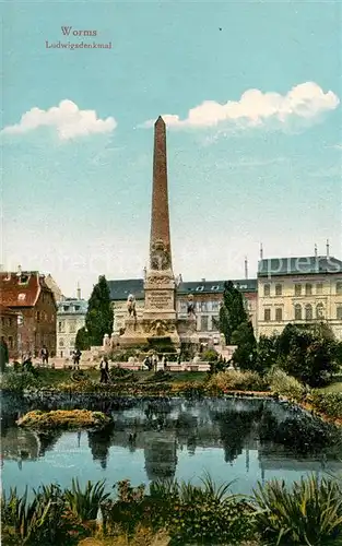 AK / Ansichtskarte Worms_Rhein Ludwigsdenkmal Worms Rhein
