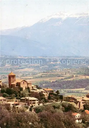 AK / Ansichtskarte Vinsobres Vue panoramique du village et Mont Ventoux de la Provene Vinsobres