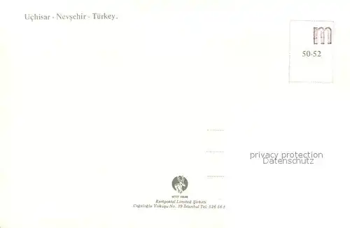 AK / Ansichtskarte Uchisar_Nevsehir_Turkey Burgfelsen 