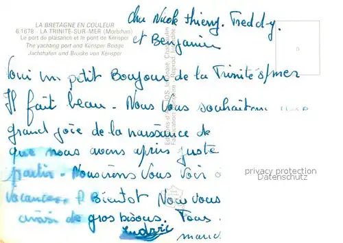 AK / Ansichtskarte La_Trinite sur Mer Vue aerienne du port de plaisance et pont de Kerisper La_Trinite sur Mer