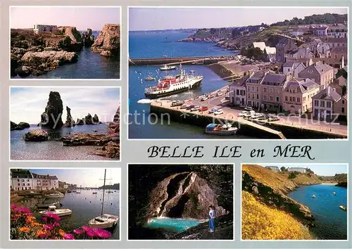 AK / Ansichtskarte Belle Ile en Mer Le Fortin Pointe des Poulains Qiguilles de Port Coton Sauzon Grotte de l Apothicairerie Belle Ile en Mer