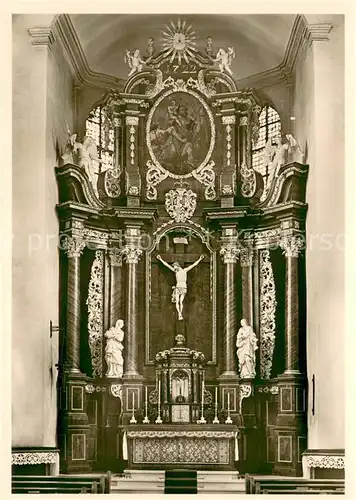 AK / Ansichtskarte Ravengiersburg Missionsseminar Hochaltar im Hunsrueckdom Ravengiersburg
