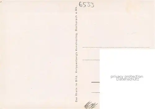 AK / Ansichtskarte Bacharach_Rhein Rheinpromenade mit Hotel Kranenturm Bacharach Rhein