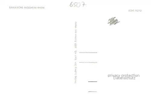 AK / Ansichtskarte Ingelheim_Rhein Saalkirche Ingelheim Rhein