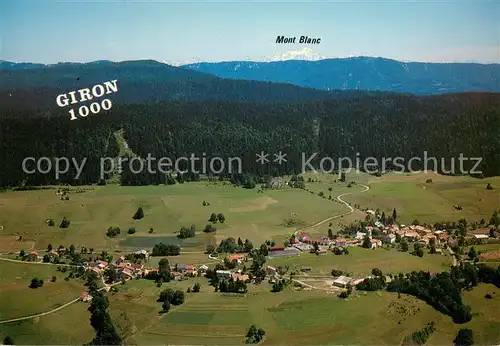 AK / Ansichtskarte Giron et le Mont Blanc vue aerienne Giron