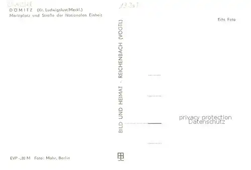 AK / Ansichtskarte Doemitz Marktplatz Strasse der Nationalen Einheit Fachwerkhaeuser Doemitz