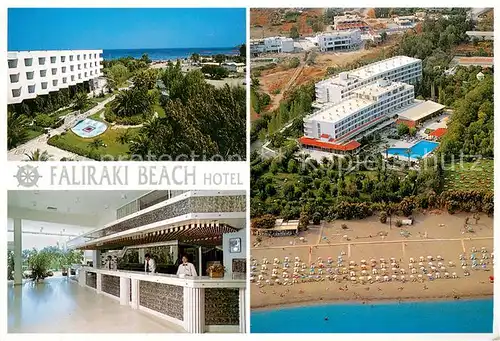 AK / Ansichtskarte Rhodos_Rhodes_aegaeis Faliraki Beach Hotel Rezeption Parkanlagen Strand Fliegeraufnahme Rhodos_Rhodes_aegaeis