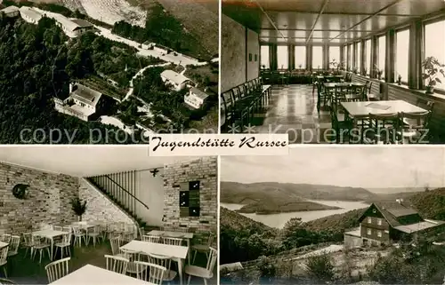 AK / Ansichtskarte Schmidt_Nideggen Jugendstaette Rursee Schullandheim Fliegeraufnahme Blick zur Rurtalsperre Schmidt Nideggen