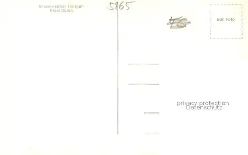 AK / Ansichtskarte Huertgen Ehrenfriedhof Huertgen