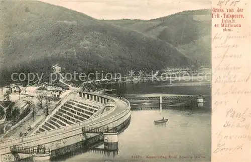 AK / Ansichtskarte Urfttalsperre Sperrmauer Stausee Urfttalsperre