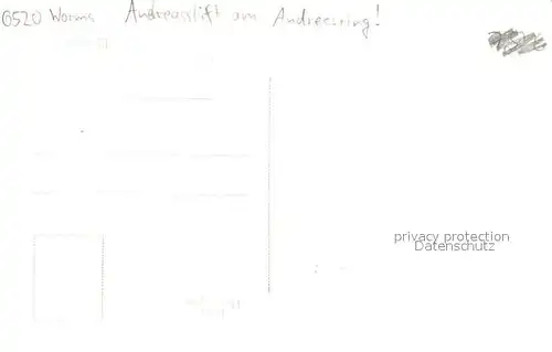 AK / Ansichtskarte Worms_Rhein Adreasstift am Andreasring Worms Rhein