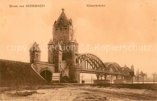 AK / Ansichtskarte Mombach Kaiserbruecke Mombach