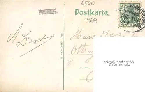 AK / Ansichtskarte Mainz_Rhein Rheinansicht mit Dom Stephansturm Dom Gutenberg Denkmal Christuskirche Kaiserstrasse Mainz Rhein