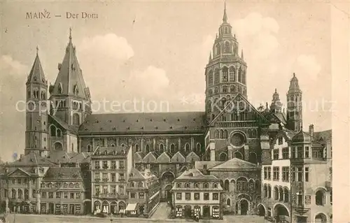 AK / Ansichtskarte Mainz_Rhein Dom Mainz Rhein