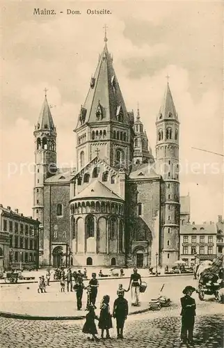 AK / Ansichtskarte Mainz_Rhein Dom Ostseite Mainz Rhein