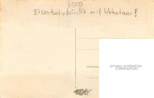 AK / Ansichtskarte Mainz_Rhein Eisenbahnbruecke Mainz Rhein