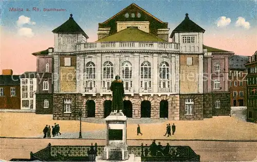 AK / Ansichtskarte Mainz_Rhein Stadttheater Mainz Rhein