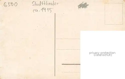 AK / Ansichtskarte Mainz_Rhein Stadttheater Mainz Rhein