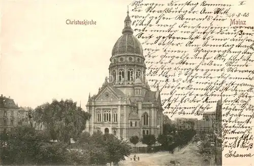 AK / Ansichtskarte Mainz_Rhein Christuskirche Mainz Rhein