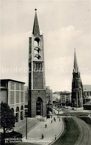 AK / Ansichtskarte Gelsenkirchen Ev Altstadtkirche und Propsteikirche Gelsenkirchen