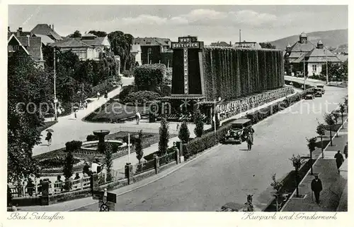 AK / Ansichtskarte Bad_Salzuflen Kurpark und Gradierwerk Bad_Salzuflen