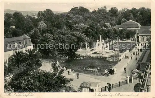 AK / Ansichtskarte Bad_Salzuflen Kurpark und Brunnenhalle Bad_Salzuflen