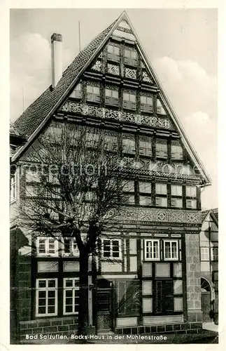 AK / Ansichtskarte Bad_Salzuflen Backs Haus in der Muehlenstrasse Bad_Salzuflen