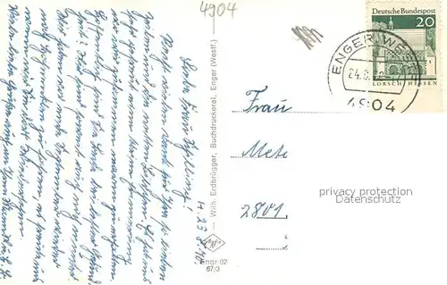 AK / Ansichtskarte Enger Wittekindkirche Enger