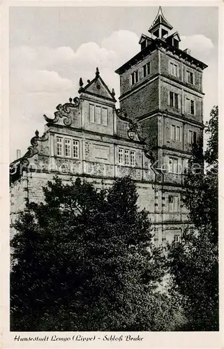 AK / Ansichtskarte Lemgo Schloss Brake Lemgo