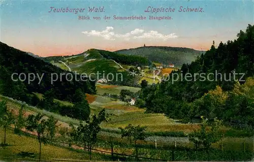 AK / Ansichtskarte Teutoburgerwald Blick von der Sommerfrische Hangstein Teutoburgerwald