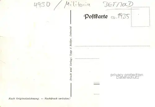 AK / Ansichtskarte Detmold Lippische Schuetzen Illustration Detmold